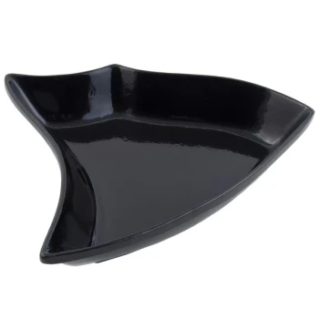 Bon Chef 70009BLK Futura 4 Qt. Black Sandstone Finish Cast Aluminum Bowl