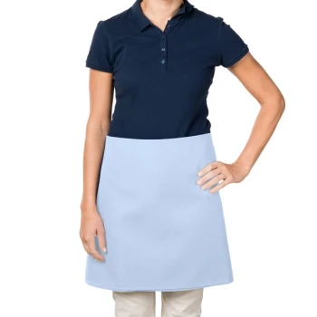 Intedge Light Blue Poly-Cotton 4-Way Waist Apron - 38" x 34"