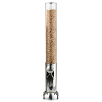 Frilich ETO350E100 3.41 Liter Single Canister Acrylic Rotary Dry Food Dispenser