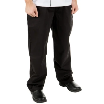 Mercer Culinary Genesis® Unisex Black Chef Pants M61060BK - 8XL