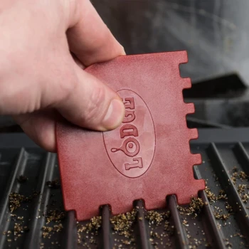 Lodge SCRAPERGPK Red / Black Polycarbonate Grill Scraper   - 2/Set