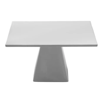 Roselli Design from Steelite International 14 1/2" x 14 1/2" White Square Porcelain Display Stand
