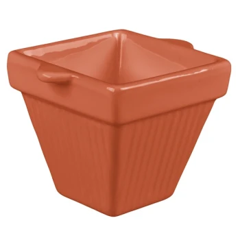 TableCraft CW1480CP 18 oz. Copper Cast Aluminum Square Condiment Bowl