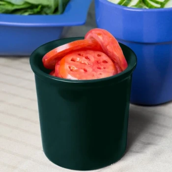TableCraft CW1665HGN 1.25 Qt. Hunter Green Cast Aluminum Condiment Bowl