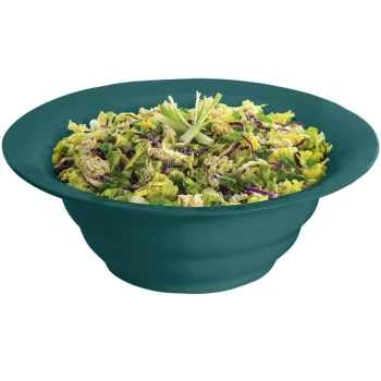 TableCraft CW3120HGN 10 Qt. Hunter Green Cast Aluminum Wide Rim Salad Bowl