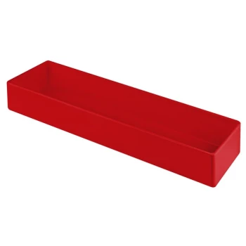 TableCraft CW4018R Contemporary Collection Red 3.5 Qt. Cast Aluminum Straight Sided Bowl - 3" Deep
