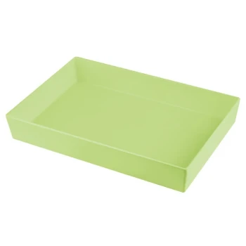 TableCraft CW5000MM Simple Solutions Full Size Modern Mint Cast Aluminum Straight Sided Bowl - 3" Deep