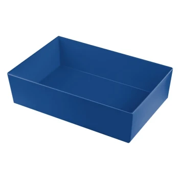 TableCraft CW5002CBL Simple Solutions Full Size Cobalt Blue Cast Aluminum Deep Straight Sided Bowl - 5" Deep