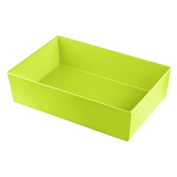 TableCraft CW5002LG Simple Solutions Full Size Lime Green Cast Aluminum Deep Straight Sided Bowl - 5" Deep
