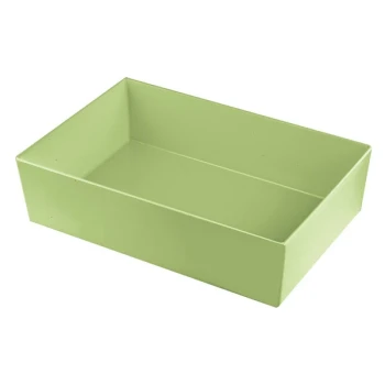 TableCraft CW5002MM Simple Solutions Full Size Modern Mint Cast Aluminum Deep Straight Sided Bowl - 5" Deep