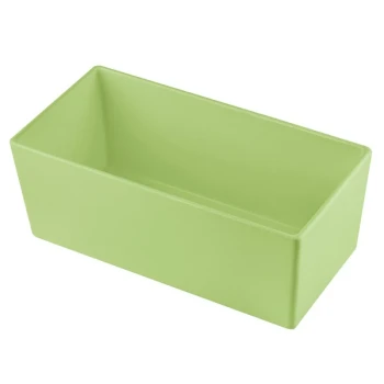 TableCraft CW5014MM Simple Solutions 1/3 Size Modern Mint Cast Aluminum Deep Straight Sided Bowl - 5" Deep