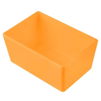 TableCraft CW5020X Simple Solutions 1/9 Size Orange Cast Aluminum Straight Sided Bowl - 3" Deep