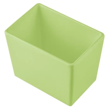 TableCraft CW5022MM Simple Solutions 1/9 Size Modern Mint Cast Aluminum Deep Straight Sided Bowl - 5" Deep