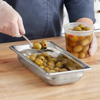 Vollrath 90322 Super Pan 3® 1/3 Size 2 1/2" Deep Anti-Jam Stainless Steel Steam Table / Hotel Pan - 22 Gauge