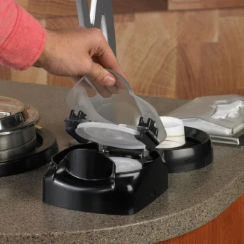 Vollrath LS03IB LidSaver® 3 In-Counter Horizontal Lid Dispenser for 3 1/4" - 3 3/4" Lids