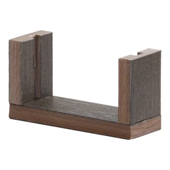 Cal-Mil Vista 7" x 5" x 1 1/2" Mocha U-Frame HDPE Sign Holder - 6/Case