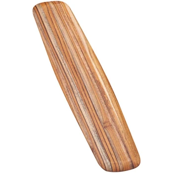 Teakhaus Elegant 23" x 5" x 1/2" Teakwood Long Serving Board with Rounded Edge