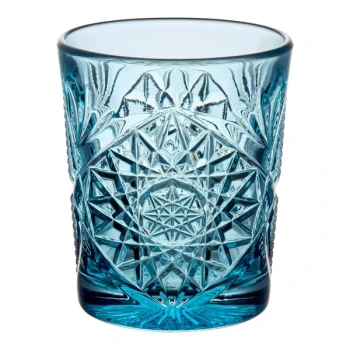 Libbey Hobstar 12 oz. Sapphire Rocks / Double Old Fashioned Glass - 12/Case