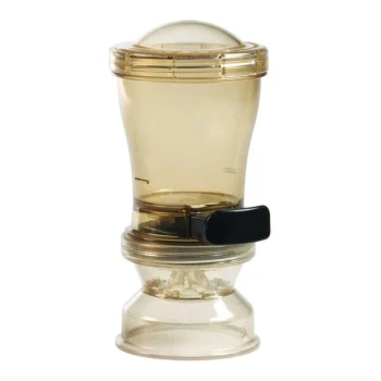 Server InSeason 10 oz. Amber Polysulfone Plastic Single-Serving Dry Seasoning Dispenser