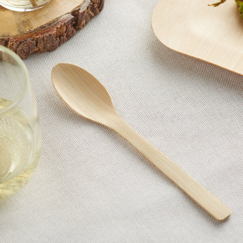 EcoChoice 6 1/2" Compostable Bamboo Spoon - 4,000/Case