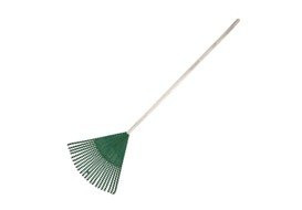 Plastic Rake with Wooden Handle - 108CM