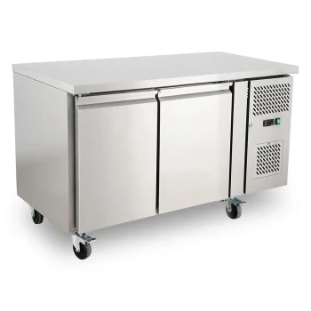 Medal Under Counter Freezer SS304 - 260L, Double Door, -18°C, 5-Yr Warranty