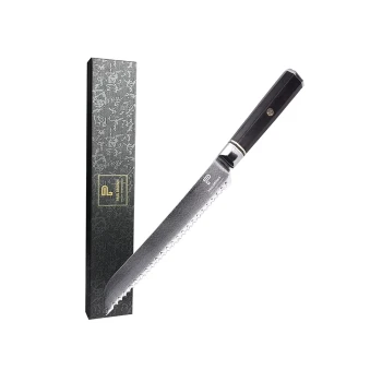 Paul Brown, Bread Knife, 20 cm Blade, Serrated, Octagon Wooden Handle