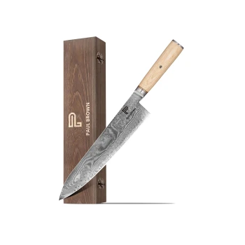 Paul Brown, Paring Knife, 10 cm Blade, Wooden Handle