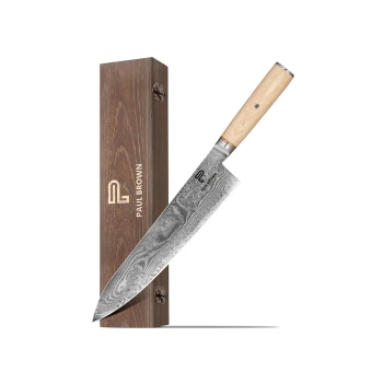 Paul Brown, Utility Knife, 13 cm Blade, Wooden Handle