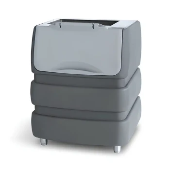 NTF, Ice Storage Bin, 240 kg Capacity, Freestanding, Silver