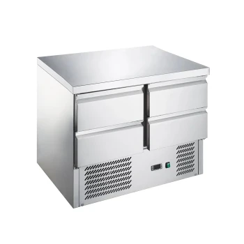 KitchenCore Series, Counter Refrigerator, 2 Doors, 4 Drawers, 240 L
