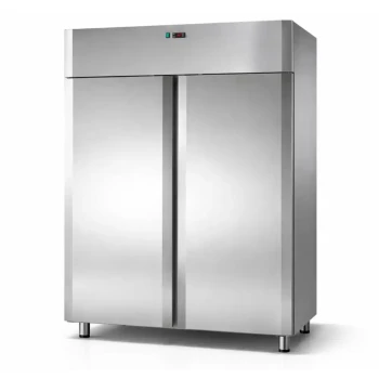 Tecnodom, Upright Chiller, 1400L, Stainless Steel, Double Solid Door