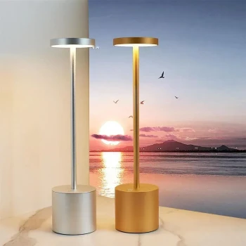 Wundermaxx, Table Lamp, 1800 mAh Battery, Type C USB, 38 cm Height, Gold Finish