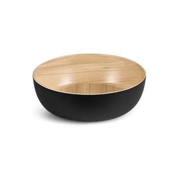 Zicco, Melamine Buffet Bowl, Black, Round, 26.7 cm Diameter