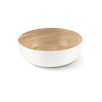 Zicco, Melamine Buffet Round Bowl, White, 26.7 cm Diameter