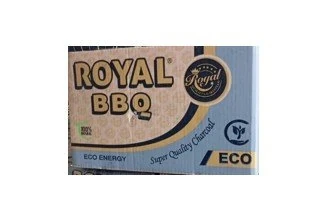 Royal BBQ Charcoal Briquettes Long Hole Silver 10 Kg Box