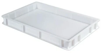 RUBBER PLAS - White Pizza Dough Box - 60 X 40 X 7 Cm