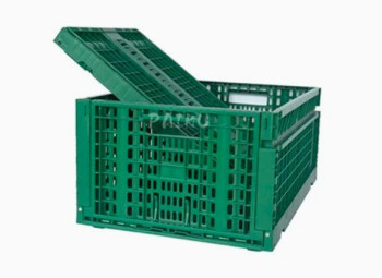 Plastic Crate Foldable - 40 x 60 x 22.5 cm - Green