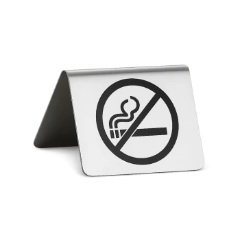 Tablecraft, Non Smoking Sign, Stainless Steel, 6 cm Length, 7 cm Width