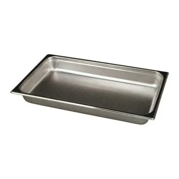 Wundermaxx Stainless Steel chafing Insert 1/1,  L 53 x W 32.5 x H 6.55 cm,  Capacity 9 Litres