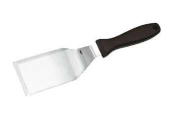 Burger Turner Spatula Angular - 15 X 7.5 Cm - Black Handle