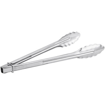 Full Stainless Steel Service Tong - 12 Inch - 30 Cm