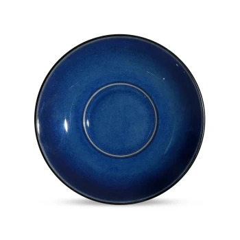 Don Bellini, Porcelain Saucer, Black, 15 cm Diameter