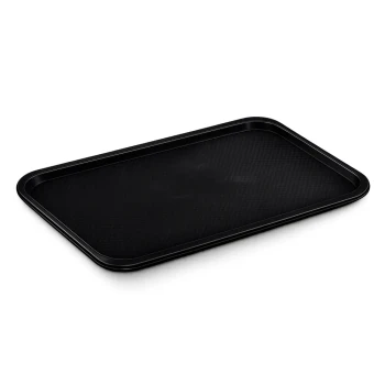 Wundermaxx Fast Food Tray, Rectangular, Black Color