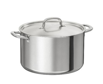 AFCO - SS Casserole (Cooking Pot) With Lid - 9 Ltr - 25 x 18 Cm