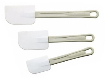 PADERNO-High Heat Resistant Silicone Spatula - Flat-35 cm