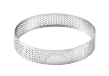 Perforated Tart Ring Round - 9 x 2 Cm