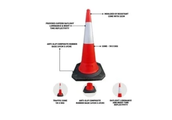 Anti Slip  Traffic Cone - 1 M x 5 KG