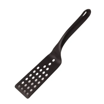 Flexible Turner Spatula Perforated - Black - 30 Cm