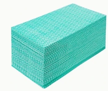 Semi Disposable All Purpose Cleaning J-Cloth- 500 / Box - Green